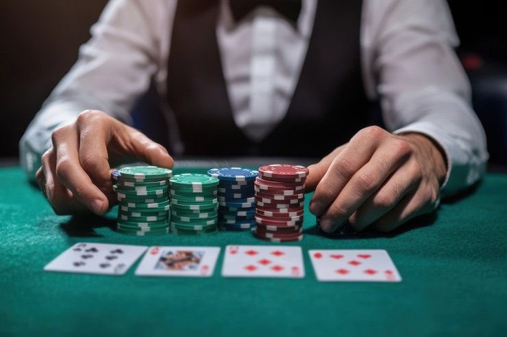 Pertandingan Honor of Kings di jkttogel dengan tampilan peta 5v5 dan item-item di sudut layar